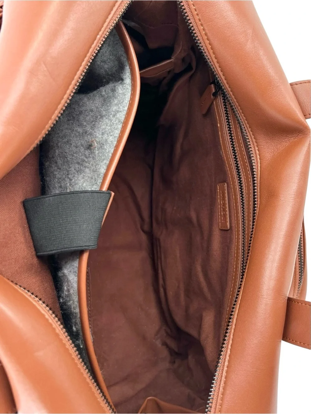 MONOS Metro Duffle - Brown Faux Leather Shoulder Strap Unisex Duffel Travel Bag